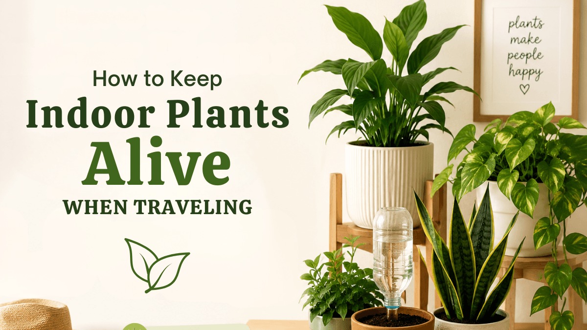 Traveling? How to Keep Indoor Plants Alive While You’re Away