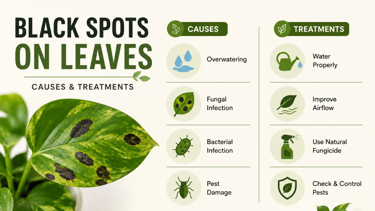 Black Spots on Leaves: Causes and Treatments