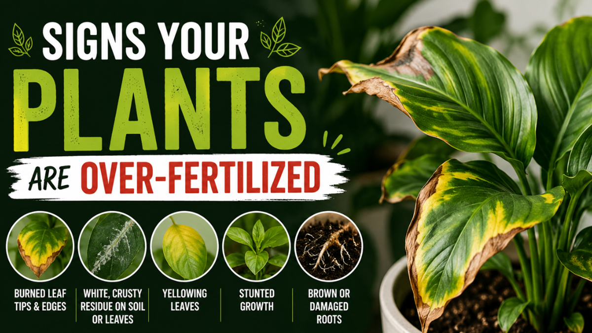 Signs Your Plants Are Over-Fertilized (And How to Fix It)