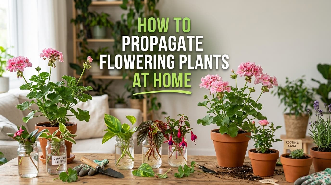 How to Propagate Flowering Plants at Home (Step-by-Step Guide)