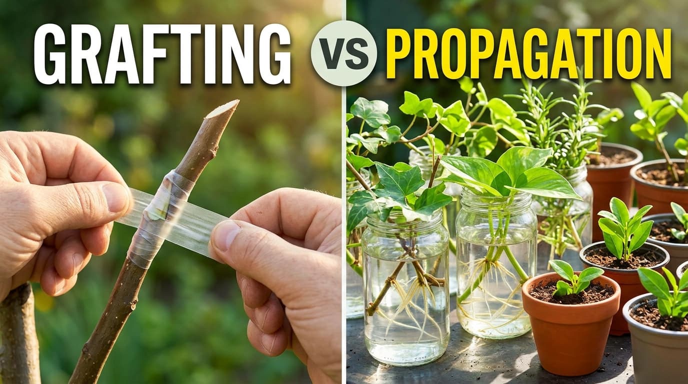 What is the Difference Between Grafting and Propagation